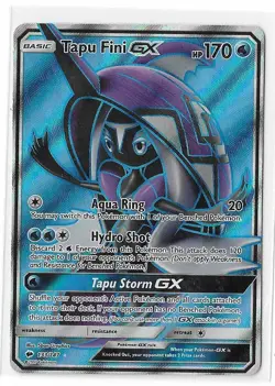 Tapu Fini GX 133/147 Pokemon Burning Shadows Sun Moon Full Art Rare Card LP - Image 1