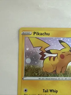 Pikachu with Holobleed and Swirl: SWSH039: Sword & Shield Holo Promo Card - Image 3
