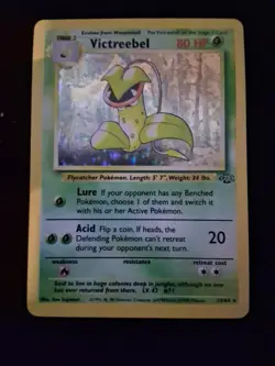 Pokemon TCG Victreebel Jungle Holo Card 14/64 Unlimited Rare, Near Mint Vintage - Image 1
