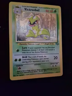 Pokemon TCG Victreebel Jungle Holo Card 14/64 Unlimited Rare, Near Mint Vintage - Image 2
