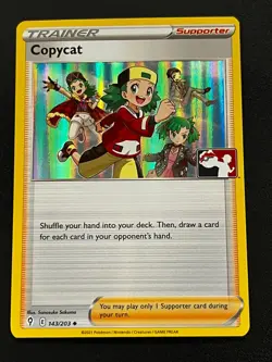 Copycat 143/203 Pokemon Play! Prize Pack HOLO Promo Pokemon Card NM - Image 1