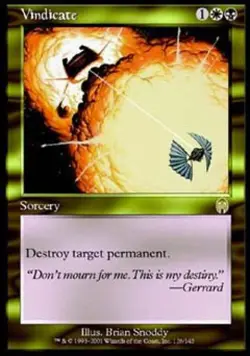 MTG English Vindicate NM Normal Apocalypse - Image 1