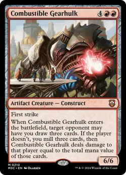 Combustible Gearhulk #210 R Modern Horizons 3 MTG ARTIFACT CONSTRUCT O25 - Image 1