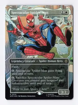 Spectacular Spider-Man (Borderless) (Foil) 14 (R) MTG Marvel's Spider-Man (SPM) - Image 1