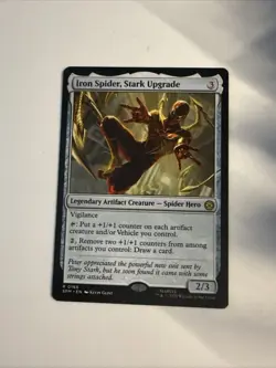 2025 Magic The Gathering MTG Marvel R 0166 Iron Spider Stark Upgrade - Image 1