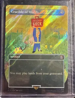 MTG - PIP - Crucible of Worlds (Borderless) (Surge Foil) #0885 - Near Mint - Image 1