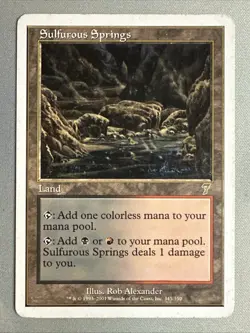 MTG / Sulfurous Springs / 7ED / #345 / Regular / Rare / LP - Image 1