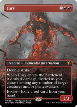 MTG English Fury (Borderless) (Textured Foil) NM Foil Special Guests - Image 1