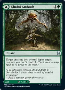 Khalni Ambush / Khalni Territory - Near Mint MTG Zendikar Rising - Image 1
