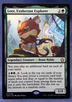 Loot, Exuberant Explorer - MTG - Foundations FDN - NM - Image 1