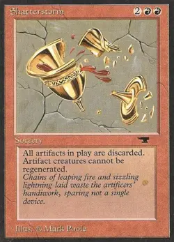 MTG English Shatterstorm Light Play Normal Antiquities - Image 1
