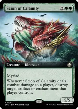 MTG English Scion of Calamity (Extended Art) NM Normal - Image 1