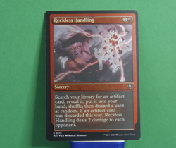 MTG MAT: Reckless Handling (Sorcery) Uncommon Etched Foil 0119 MOM: Aftermath - Image 1