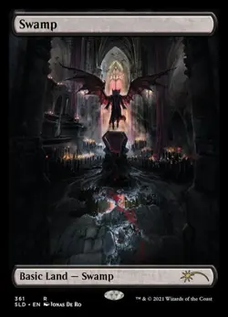 MTG English Swamp 361 NM Foil Secret Lair - Image 1