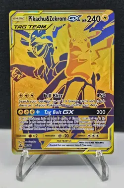 Pikachu & Zekrom GX SM248 Sun & Moon Black Star Promo Pokemon TCG NM - Image 1