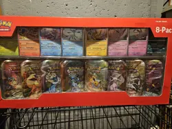 Pokemon TCG Prismatic Evolutions Costco 8 Mini-Tin Bundle w/ Promo Cards NEW - Image 1