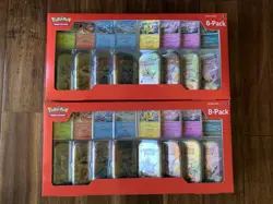 Pokemon Prismatic Evolutions Costco Mini Tins 8-Pack Lot Of 2 (16 Mini Tins) - Image 1