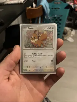 Pokemon TCG Destined Rivals - Eevee SVP 200 Checklane Blister Promo (Cosmo Holo) - Image 1