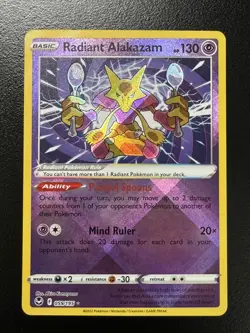 Pokemon TCG - Radiant Alakazam - Silver Tempest 059/195 Holo - Image 3