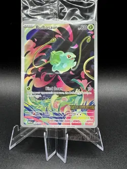 Pokemon SEALED Bulbasaur 133/132 Mega Evolution Box Topper Stamped Promo!! - Image 1