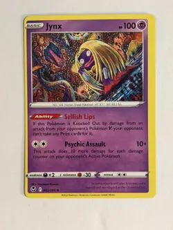 Pokemon TCG Miscut Error Silver Tempest Jynx 062/195 Near Mint - Image 1