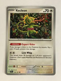 Pokemon TCG Miscut + Alignment Dot Error Surging Sparks Kecleon 150/191 NM - Image 1