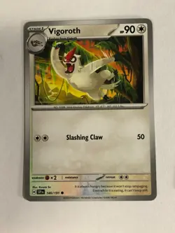 Pokemon TCG Miscut + Alignment Dot Error Surging Sparks Vigoroth 146/191 NM - Image 1