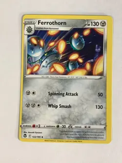 Pokemon TCG Miscut Error Silver Tempest Ferrothorn 122/195 Near Mint - Image 1