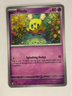 Pokemon TCG Miscut + Alignment Dot Error Surging Sparks Flittle 094/191 NM - Image 1