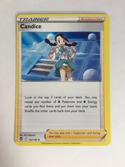 Pokemon TCG Miscut Error Silver Tempest Candice 152/195 Near Mint - Image 1
