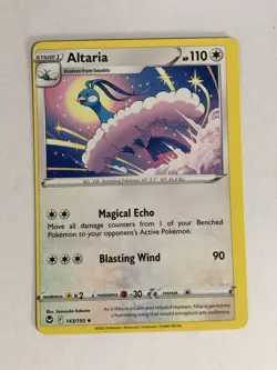 Pokemon TCG Miscut Error Silver Tempest Altaria 143/195 Near Mint - Image 1