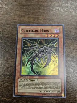 Yugioh! LP Cyberdark Horn - CDIP-EN001 - Super Rare - 1st Edition Lightly Played - Image 1
