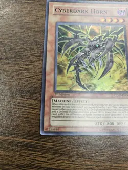 Yugioh! LP Cyberdark Horn - CDIP-EN001 - Super Rare - 1st Edition Lightly Played - Image 3