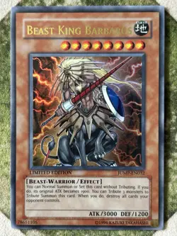YuGiOh BEAST KING BARBAROS Ultra Rare JUMP-EN032 - Image 2