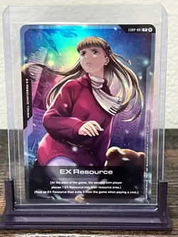 Gundam Card Game EX Resource Token EXRP 001 Relena Promo SDCC 2025 English - Image 1