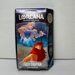 Lorcana The First Chapter TCG card starter deck Sapphire/Steel! NO PACK - OPENED 4050368981707 - Image 1