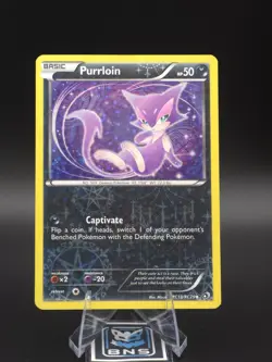 Purrloin RC13/RC25 - LP Holo - Legendary Treasures Pokemon Card TCG - Image 2