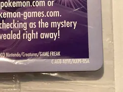 2003 Pokemon - Lady Astrid 129-B002 Pokemon Battle E-Reader Card, SEALED / MIP - Image 3