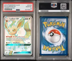 Leafeon GX SV46/SV94 PSA 10 Hidden Fates Pokemon Card - Image 3