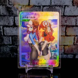 May Haruka Rosa 2 Waifu Card ACG Pokemon Trainer Holo Custom Flash Foil Anime - Image 1