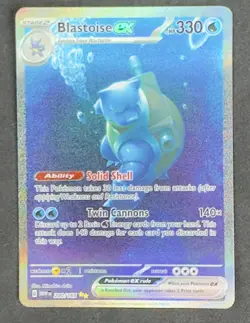 Blastoise EX 200/165 Scarlet & Violet 151 Holo Rare Pokemon TCG Card - Image 1