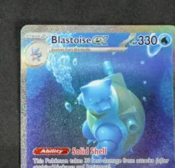 Blastoise EX 200/165 Scarlet & Violet 151 Holo Rare Pokemon TCG Card - Image 2