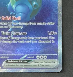 Blastoise EX 200/165 Scarlet & Violet 151 Holo Rare Pokemon TCG Card - Image 4