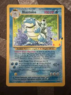 Pokemon TCG Blastoise Celebrations Classic Collection Card 2/102 - Image 2