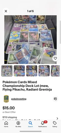Six Lots Of Pokemon Cards (from Other Listings) - Image 1