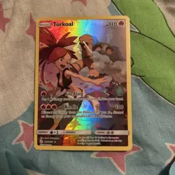 Pokemon TCG Torkoal 237/236 Cosmic Eclipse Secret Rare Fire Card - Image 1