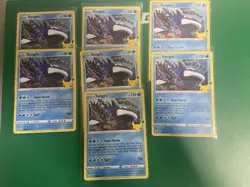 KYOGRE 003/025 2021 Pokemon 25th Aniv Celebrations LOT OF 7 CARDS - Image 1