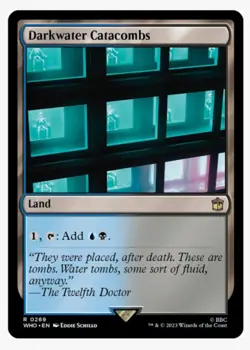 MTG Universes Beyond: Doctor Who - Darkwater Catacombs #269 (FOIL) Near Mint NM - Image 1