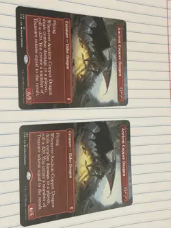 MTG - Ancient Copper Dragon (Borderless) CLB - Regular Near Mint - Image 4