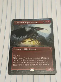 MTG - Ancient Copper Dragon (Borderless) CLB - Regular Near Mint - Image 5